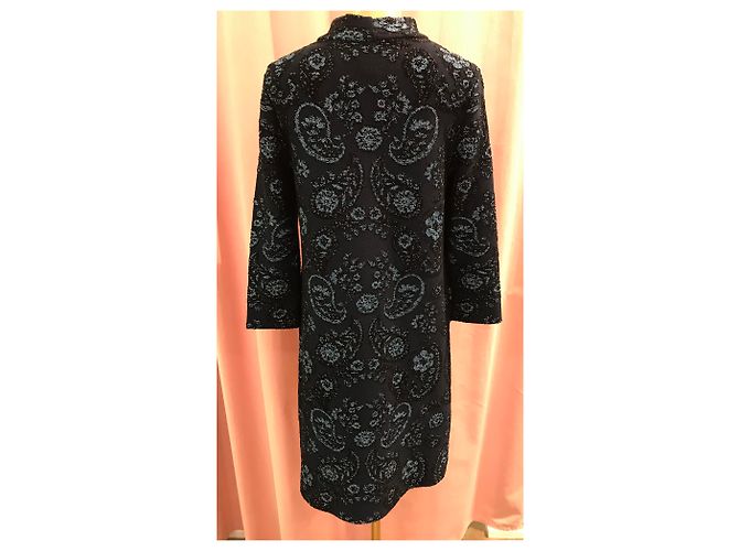 Issa besticktes Kleid Dunkelblau - Ansicht 2