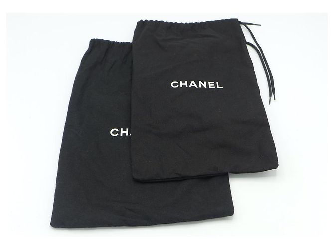 Chanel Binden Sie vordere perforierte Stahlstiefel Schwarz - Ansicht 8