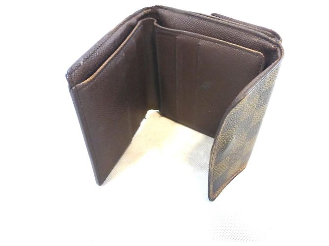 Louis Vuitton Elise Damier Ebène Cartera Marrón Castaño - vista 12