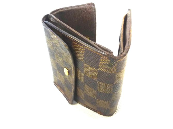 Louis Vuitton Elise Damier Ebène Cartera Marrón Castaño - vista 13