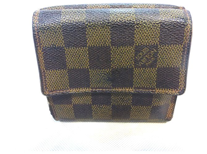 Louis Vuitton Elise Damier Ebène Cartera Marrón Castaño - vista 2