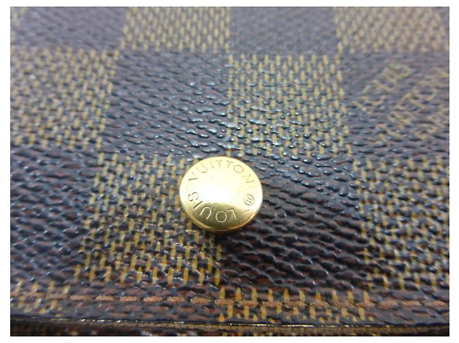 Louis Vuitton Elise Damier Ebène Cartera Marrón Castaño - vista 3
