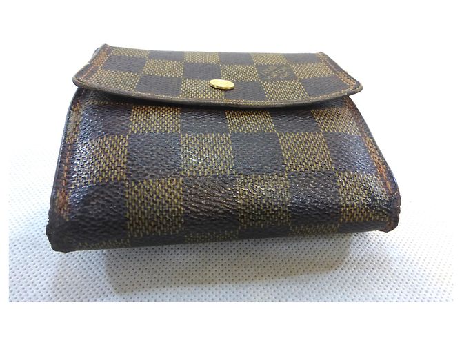 Louis Vuitton Elise Damier Ebène Cartera Marrón Castaño - vista 4