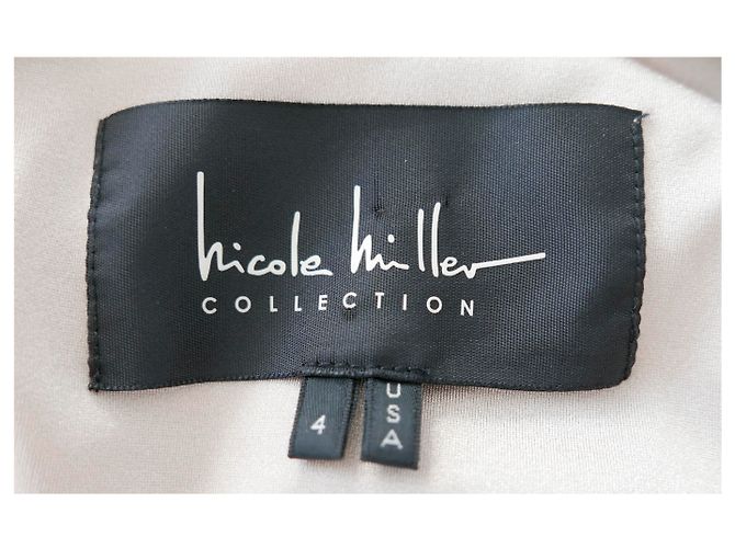 Vestido de encaje de guipur negro Nicole Miller - vista 6