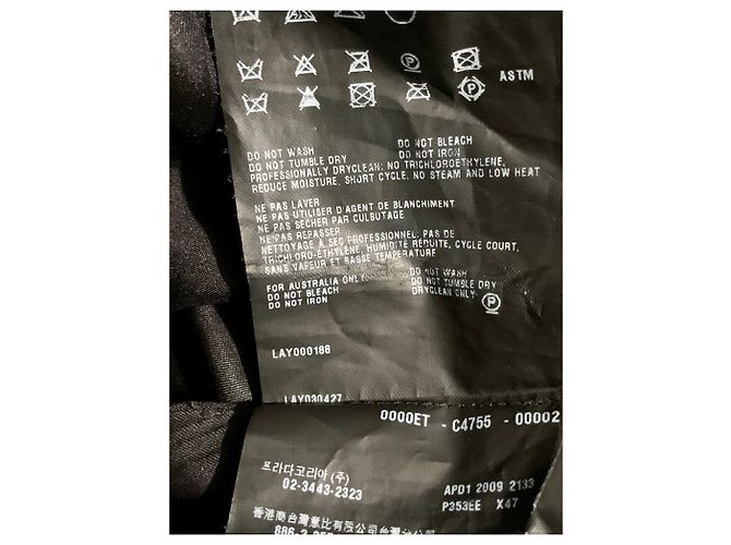 Prada Vestido de couro e veludo - vista 7