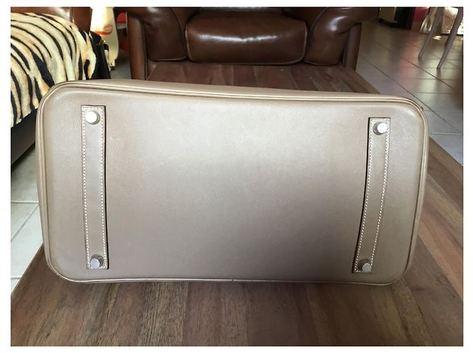 Hermès Hermes Birkin Handtasche 35 taupe farbe Beige - Ansicht 6