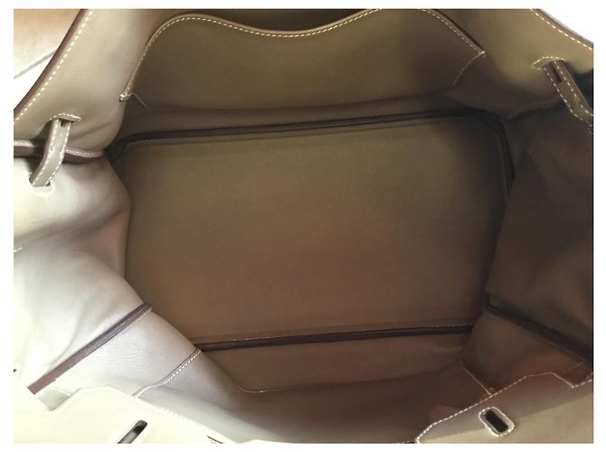 Hermès Hermes Birkin Handtasche 35 taupe farbe Beige - Ansicht 7