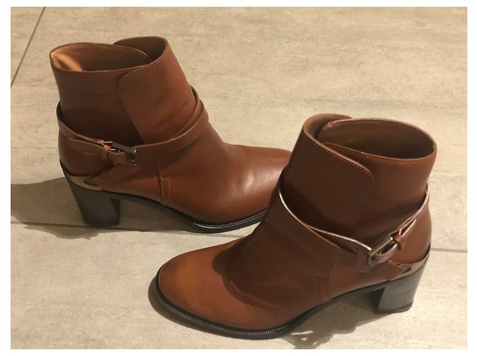 Fratelli Rosseti Botas Fratelli Rossetti Cavaliere Doradas de Cuero Castaño - vista 4