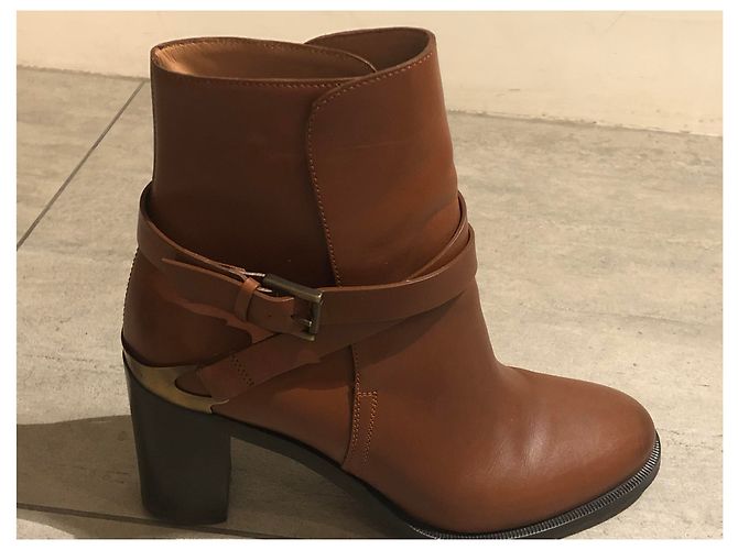Fratelli Rosseti Botas Fratelli Rossetti Cavaliere Doradas de Cuero Castaño - vista 5
