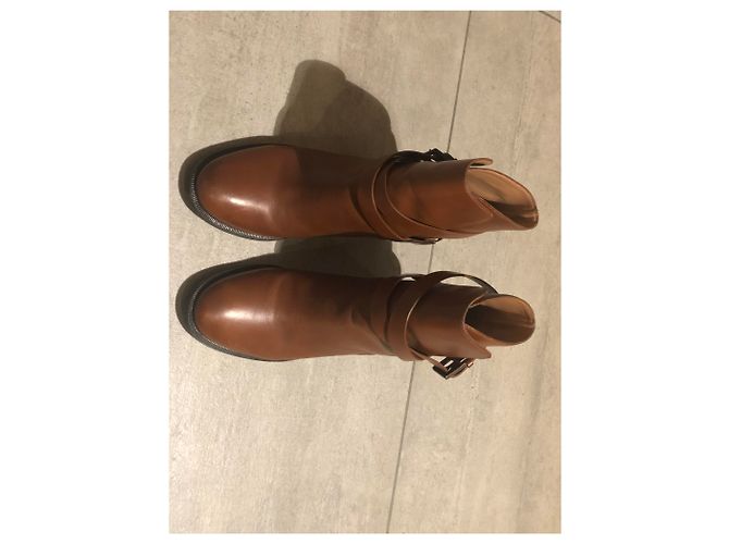 Fratelli Rosseti Botas Fratelli Rossetti Cavaliere Doradas de Cuero Castaño - vista 6