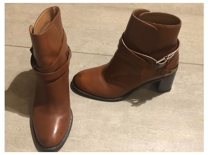 Fratelli Rosseti Botas Fratelli Rossetti Cavaliere Doradas de Cuero Castaño - vista 7