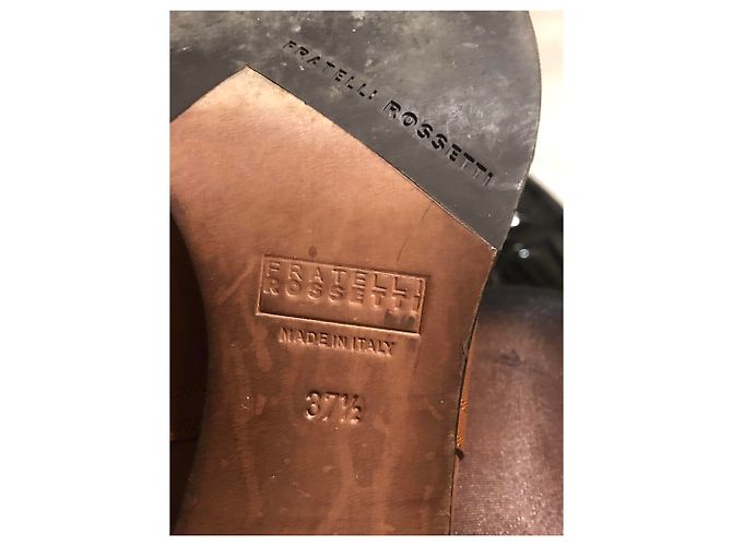 Fratelli Rosseti Botas Fratelli Rossetti Cavaliere Doradas de Cuero Castaño - vista 8