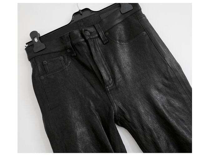 Rag & Bone Pantaloni di pelle skinny - vista 3