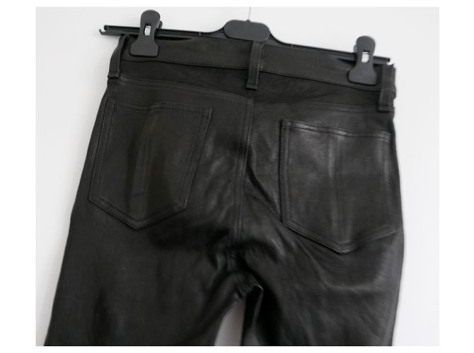 Rag & Bone Pantaloni di pelle skinny - vista 4
