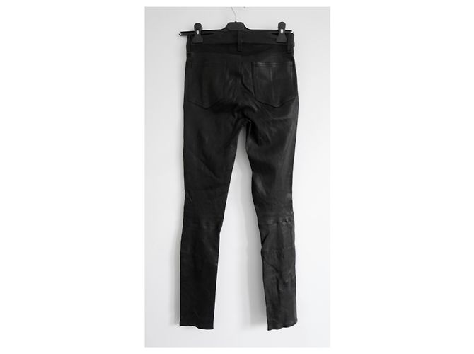 Rag & Bone Pantaloni di pelle skinny - vista 5