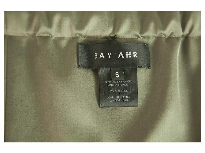 Jay Ahr Taupe Brown Trägerlos 100% Seide Mini Länge Kleid Größe S. - Ansicht 3