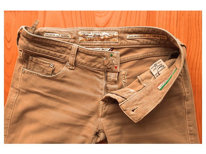 Jacob Cohen J713 Vaqueros Taupe Algodón Gris pardo - vista 2
