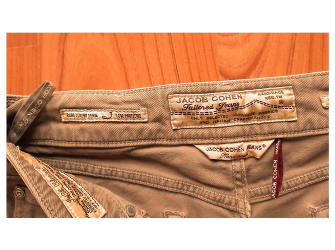 Jacob Cohen J713 Vaqueros Taupe Algodón Gris pardo - vista 3