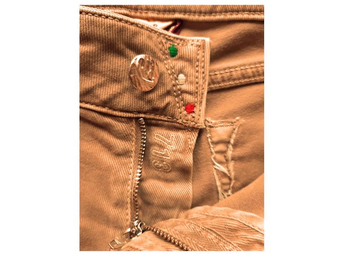 Jacob Cohen J713 Vaqueros Taupe Algodón Gris pardo - vista 4