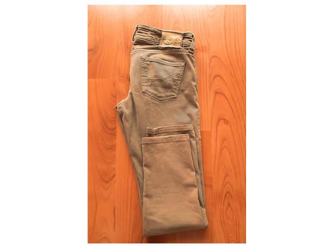 Jacob Cohen J713 Vaqueros Taupe Algodón Gris pardo - vista 7