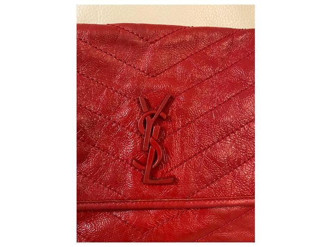 Yves Saint Laurent YSL NIKI MEDIUM 28 cm Rosso - vista 3