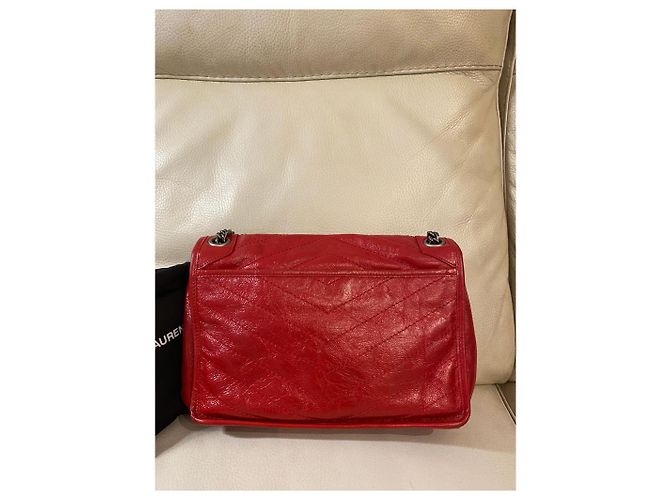 Yves Saint Laurent YSL NIKI MEDIUM 28 cm Rosso - vista 5