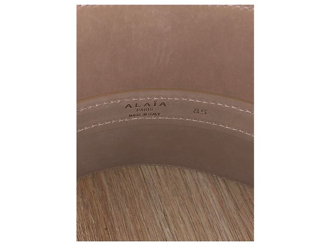 Alaïa KORSET-LEDER-ELLIPSE + C-PERLE WEISS - Größe: 85 Weiß - Ansicht 2