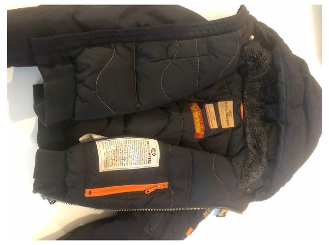 Parajumpers Schwarze Steppjacke aus Baumwolle Mädchen 135 cm - Ansicht 2