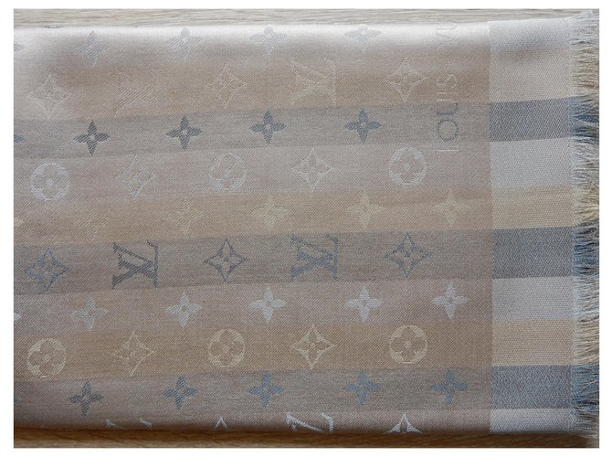 Louis Vuitton Seiden Schals Beige - Ansicht 7