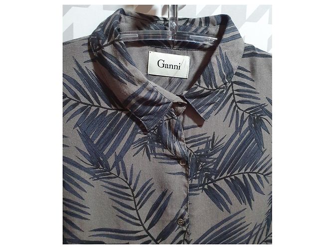 Camisa Ganni de viscosa M Multicolor - vista 5