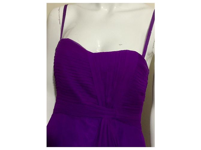 Coast Seidenkleid mit abnehmbaren Trägern Lila - Ansicht 2