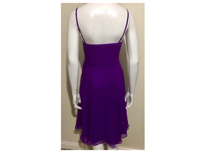 Coast Seidenkleid mit abnehmbaren Trägern Lila - Ansicht 4