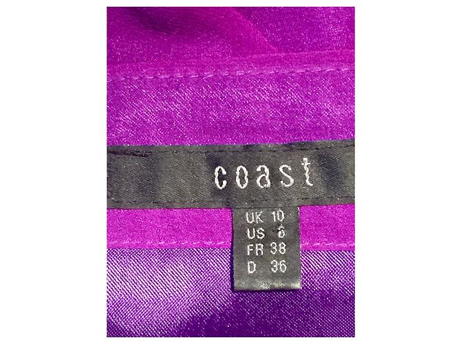 Coast Seidenkleid mit abnehmbaren Trägern Lila - Ansicht 5