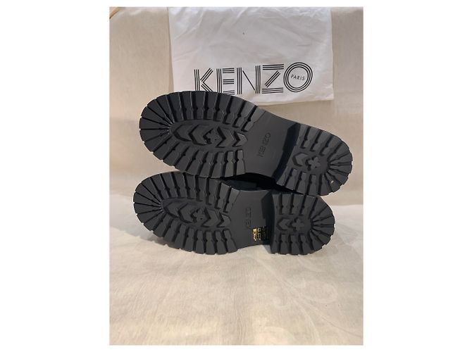 Botas Kenzo de ante negras talla 37 Negro - vista 5