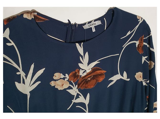 Ganni Blumenkleid aus Viskose Mehrfarben - Ansicht 3