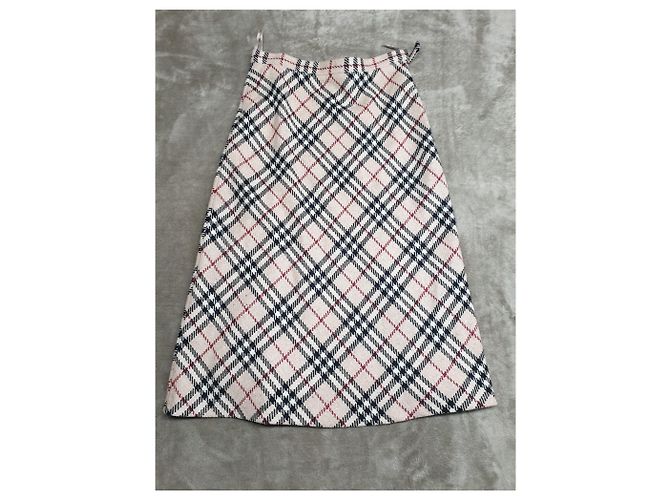 Falda larga Burberry de lana beige - vista 12