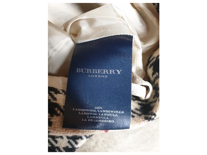 Falda larga Burberry de lana beige - vista 5
