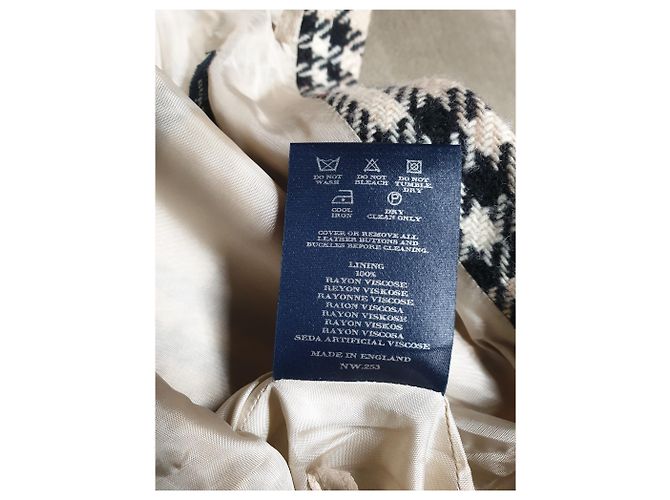 Falda larga Burberry de lana beige - vista 6