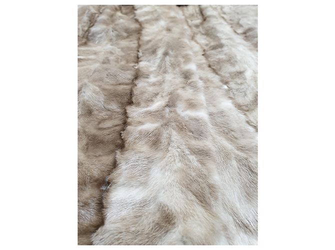 Autre Marque Abrigo de piel de visón beige - vista 9