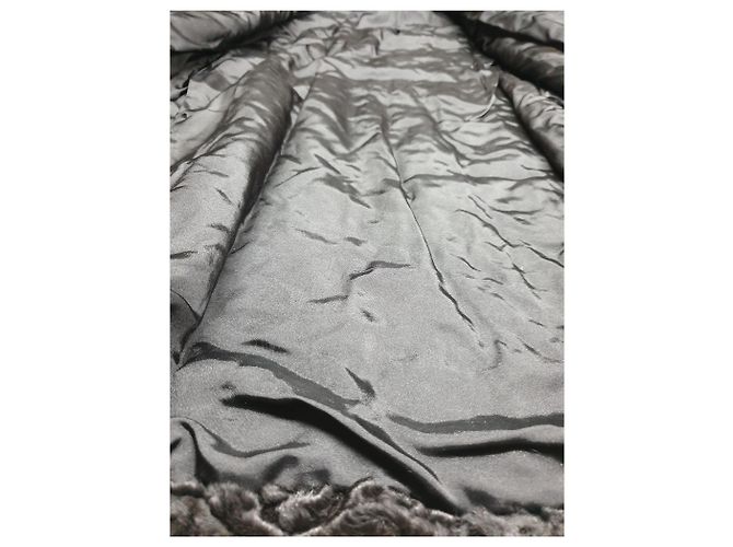 Autre Marque Manteau en fourrure astrakhan noir - vue 3