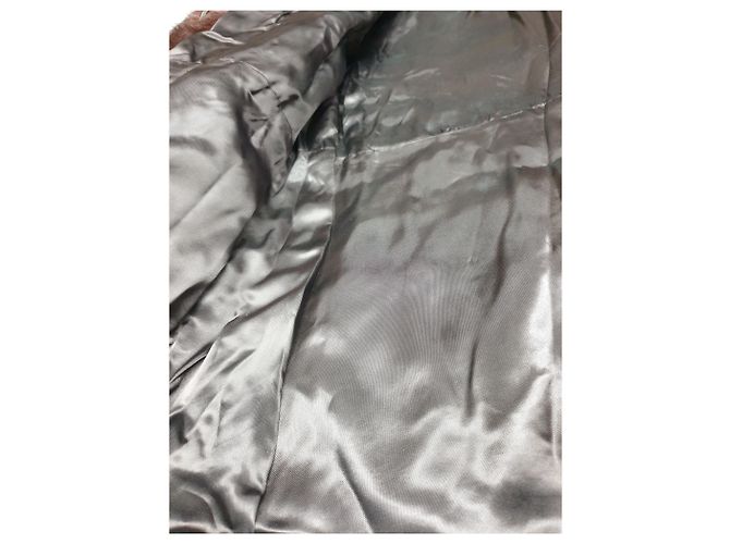 Autre Marque Abrigo de piel de castor marrón con botones de cobre Castaño - vista 6