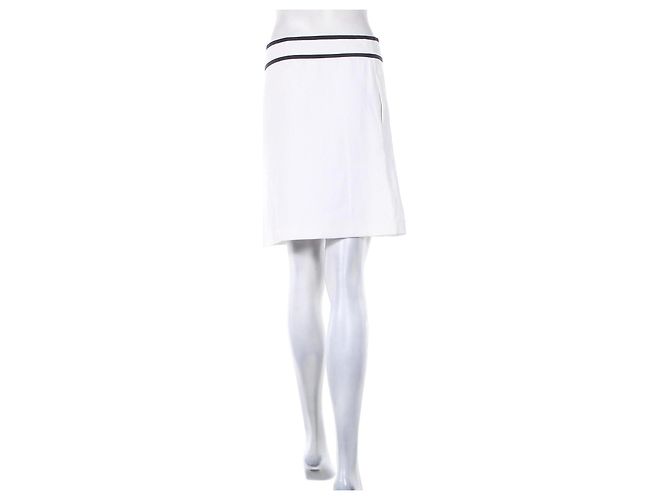 Falda blanca Joseph de algodón talla 36 Blanco - vista 2