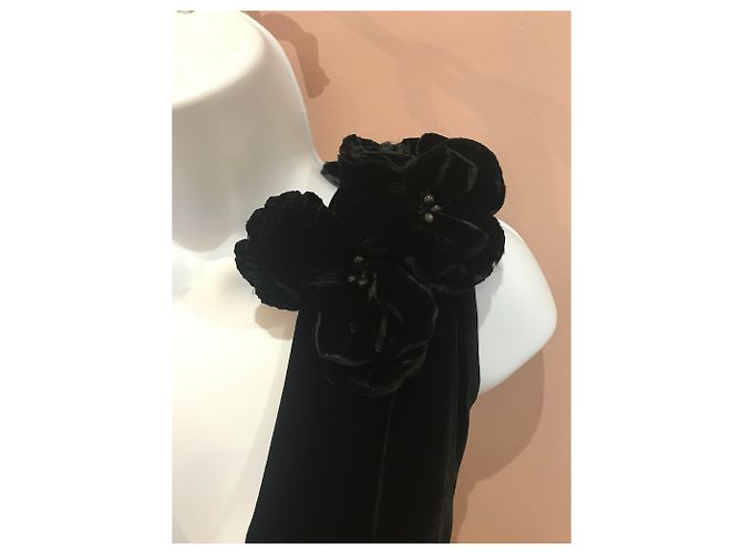 Jean Paul Gaultier Jean-Paul Gaultier schwarzes kurzes Samtkleid - Ansicht 18