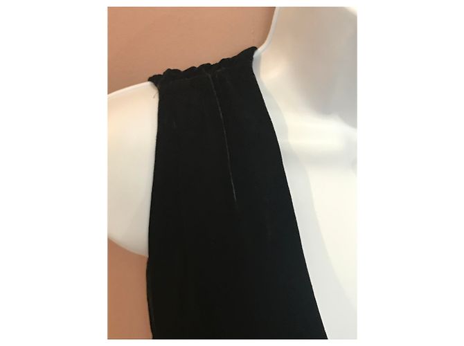 Jean Paul Gaultier Jean-Paul Gaultier schwarzes kurzes Samtkleid - Ansicht 4
