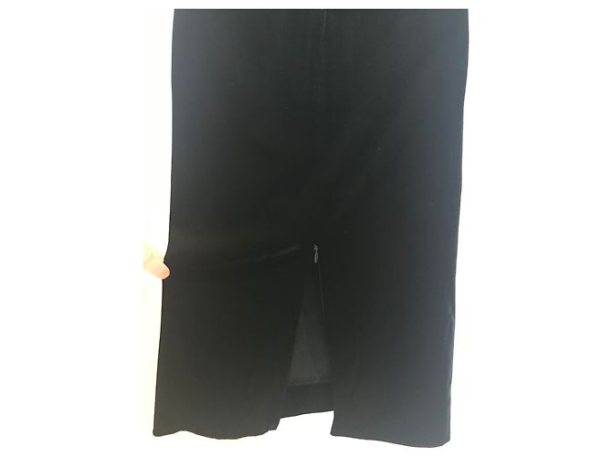 Jean Paul Gaultier Jean-Paul Gaultier schwarzes kurzes Samtkleid - Ansicht 9