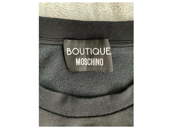 Moschino Sweatshirt schwarz aus Baumwolle - Ansicht 4