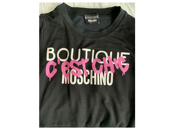 Moschino Sweatshirt schwarz aus Baumwolle - Ansicht 5