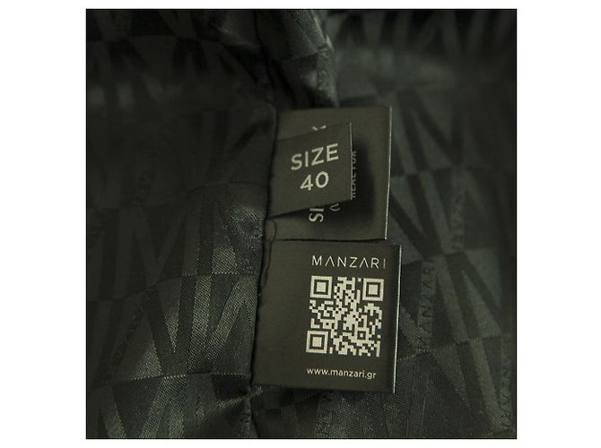 MANZARI Silver Fox Pelzjacke in erstaunlicher Mitternachtsblau-Farbe! Größe 40 Schwarz - Ansicht 3