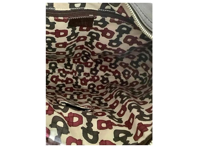 Gucci in pelle incisa Marrone scuro - vista 5