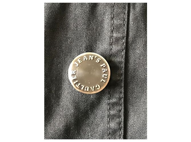 Jean Paul Gaultier Gabardina negra Jean-Paul Gaultier Negro - vista 3